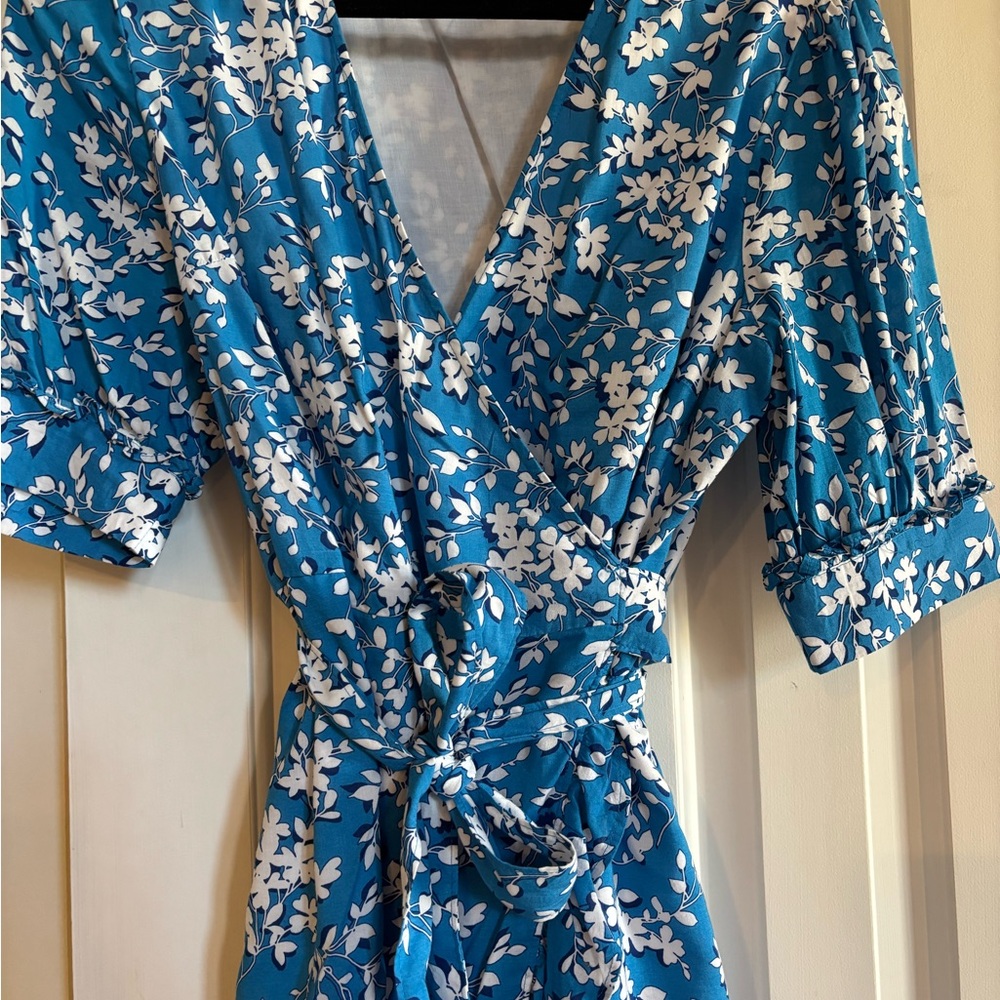 Draper James Blue Floral Dress